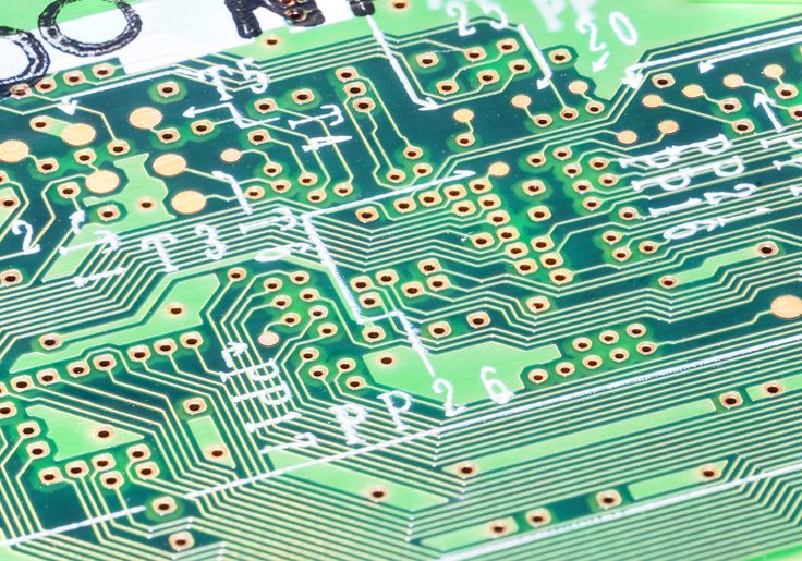 printed circuit board close up