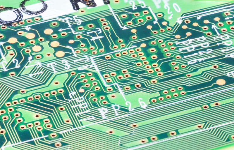 printed circuit board close up printed circuit board close up